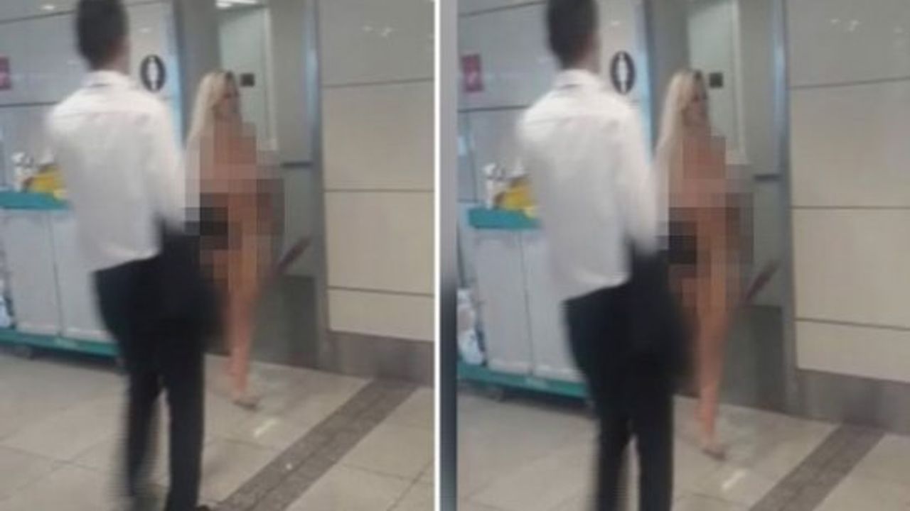 Atatürk Havalimanı'nda şok edici olay:  Çıplak yolcu