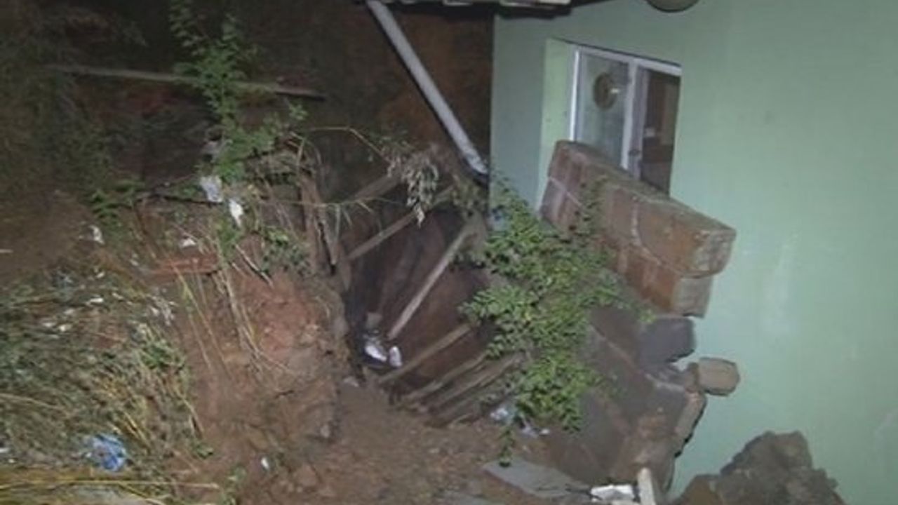 Beykoz'da akıl almaz kaza: Duvar çöktü 1 ölü 1 yaralı var
