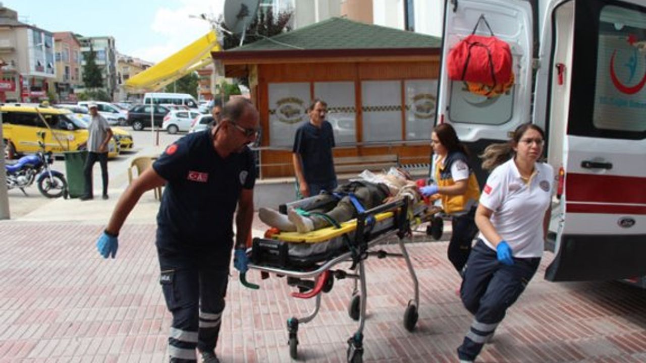 Burdur'da feci olay: Kafasına mermer taşı düştü
