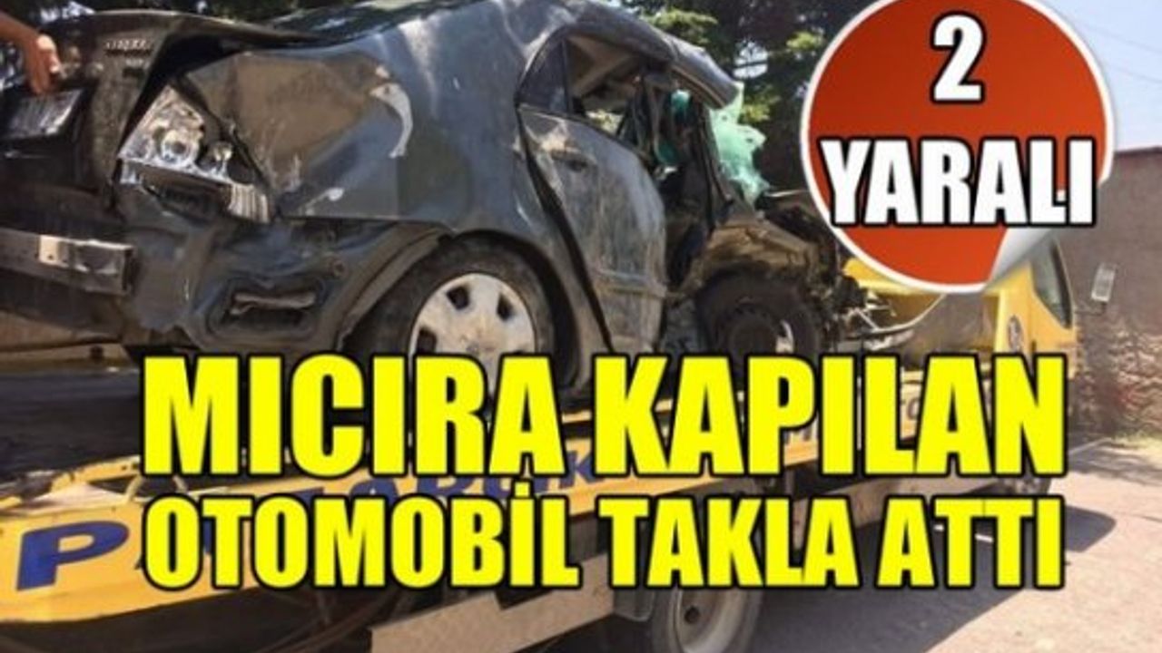 Kahramanmaraş'ta feci kaza:Otomobil takla attı: 2 yaralı