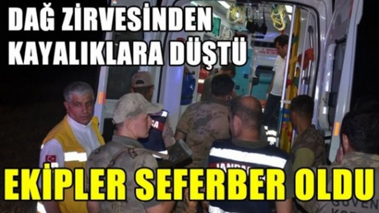 Kahramanmaraş'ta kayalıktan düşen biçerdöver operatörü 4 saatlik hummalı çalışması sonucunda kurtarıldı