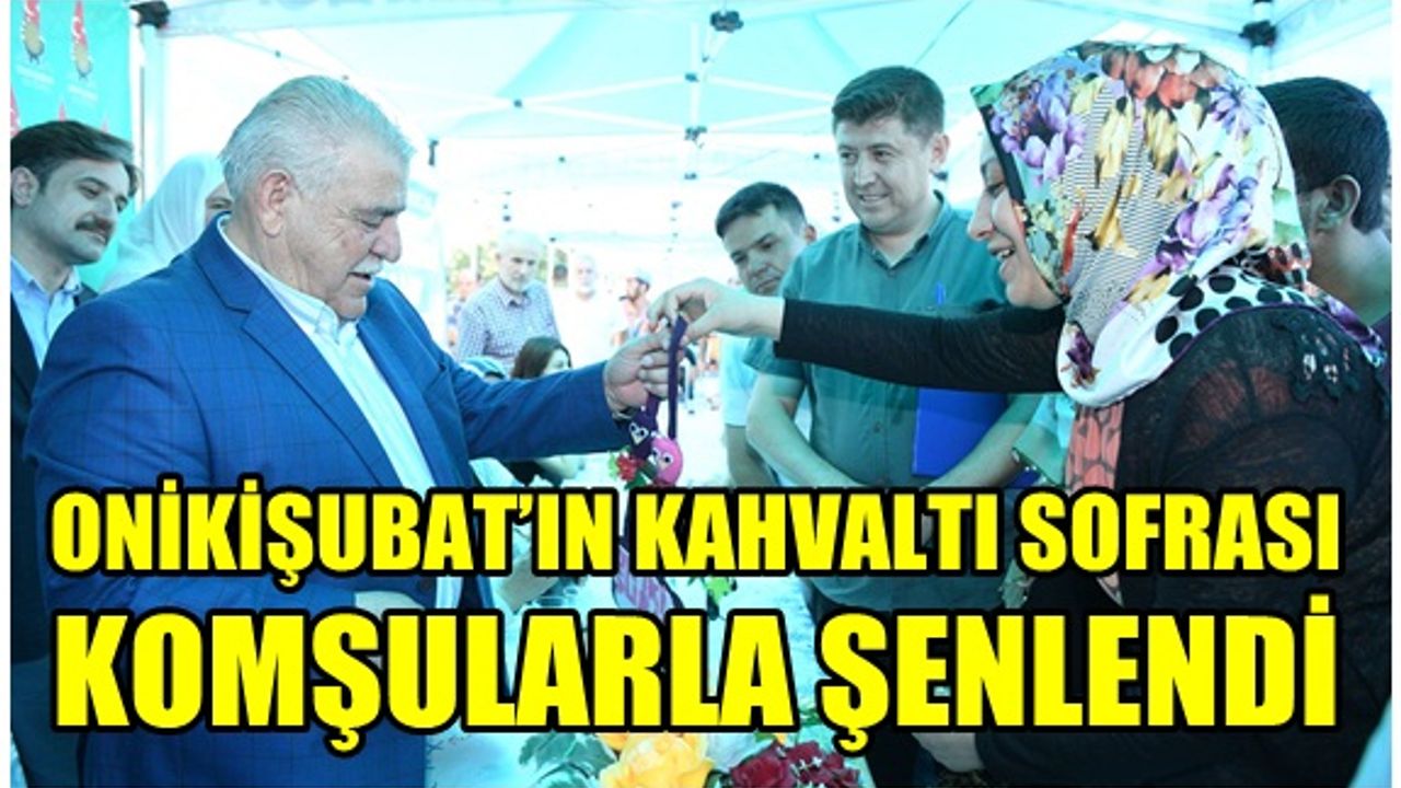 Onikişubat Belediyesi Kahvaltı Sofrası Düzenliyor