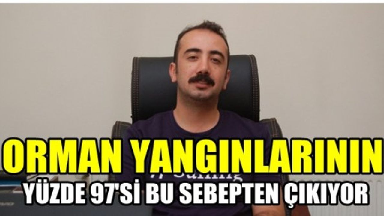 Orman yangınlarının en çok çıkma sebebi...