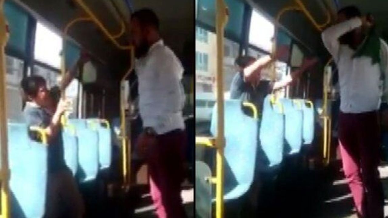 Halk otobüsünde çocuğu feci şekilde döven şüpheli serbest bırakıldı!