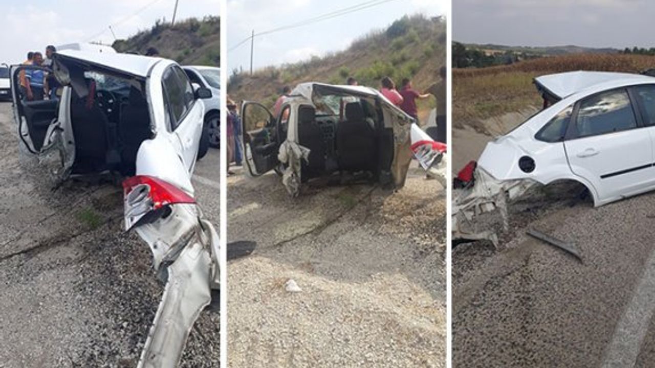 Ölü ve yaralıların olduğu kazada otomobilin son hali!
