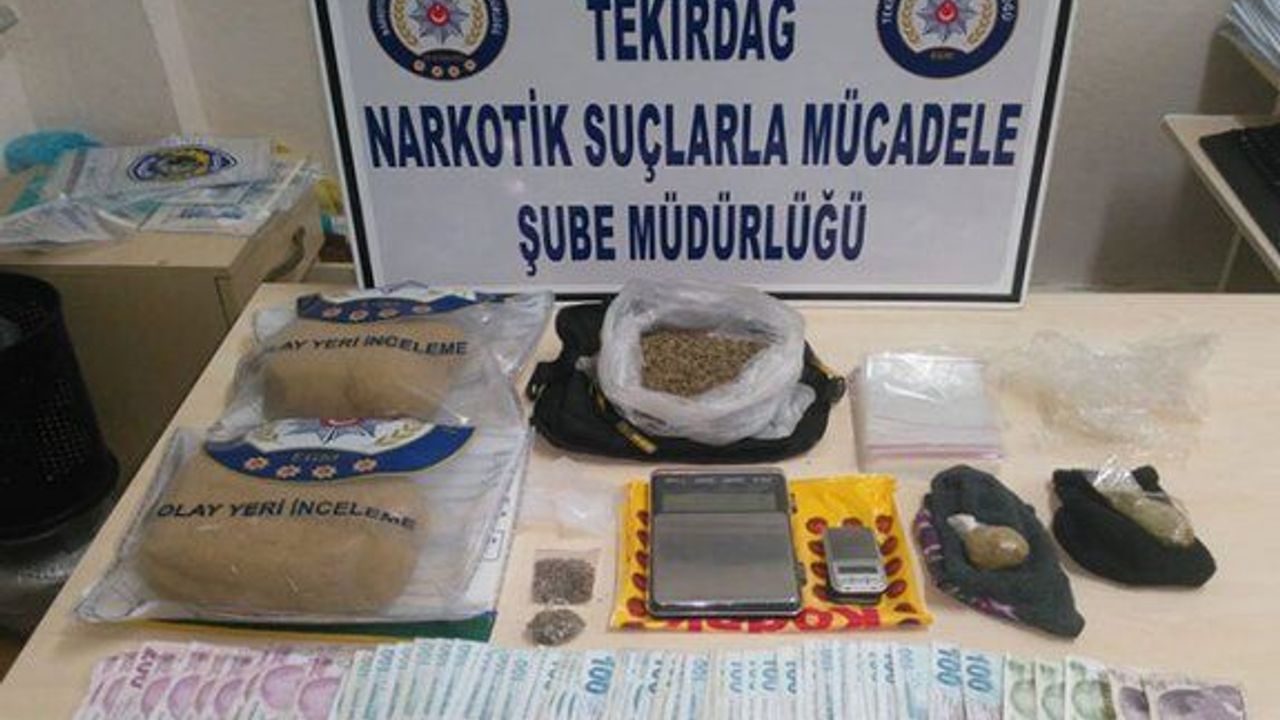 Tekirdağ'da sentetik uyuşturucu operasyonu: 3 gözaltı