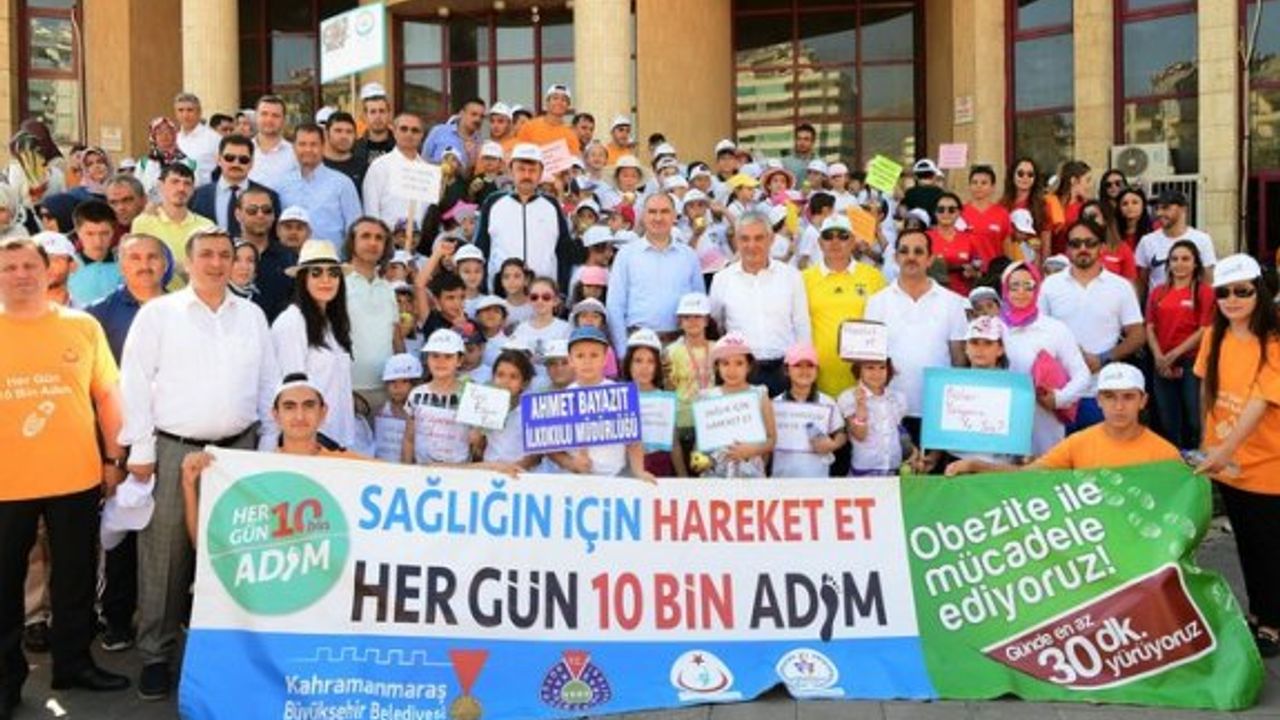 Kahramanmaraş'ta Obeziteye Karşı Mücadele! Her gün 10 bin adım