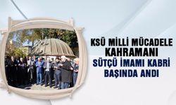 Kahramanmaraş Sütçü İmam Üniversitesi adını aldığı Sütçü İmamı kabri başında andı