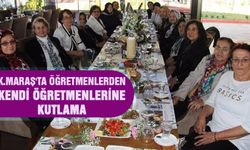 Kahramanmaraş'ta öğretmenlerden kendi öğretmenlerine kutlama