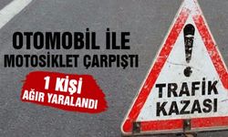 Kahramanmaraş’ta otomobil ile motosiklet çarpıştı – 1 kişi ağır yaralandı