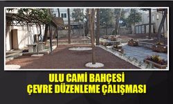 Ulu cami bahçesi çevre düzenleme çalışması