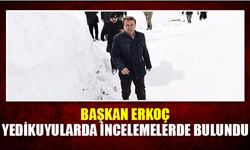 Başkan Erkoç Yedikuyularda incelemelerde bulundu