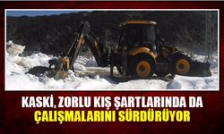 KASKİ, zorlu kış şartlarında da çalışmalarını sürdürüyor