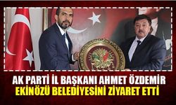 AK Parti İl Başkanı Ahmet Özdemir Ekinözü Belediyesini Ziyaret etti
