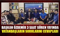 Başkan Özdemir sosyal medyada 3 saat süren yayında vatandaşların sorularını cevapladı