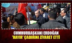Cumhurbaşkanı Erdoğan 'Hayır' çadırını ziyaret etti