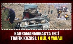 Kahramanmaraş’ta feci trafik kazası: 1 ölü, 4 yaralı