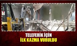 Teleferik için ilk kazma vuruldu