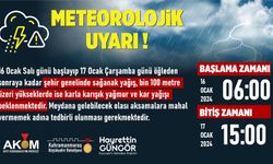 Kahramanmaraş'ta Vatandaşlar Sağanak Yağışlara Karşı Uyarıldı!