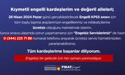 Kahramanmaraş'ta EKPSS’ye Girecek Vatandaşlara Ulaşım Desteği