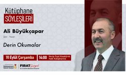 Kütüphane Söyleşileri’nde Yazar Ali Büyükçapar Okurlara Seslenecek