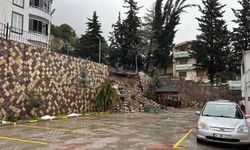 Kahramanmaraş'ta Şiddetli Yağış Sonrası İstinat Duvarı Çöktü