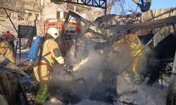 Kahramanmaraş'ta Konteyner Çarşıda Yangın