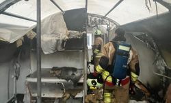 Kahramanmaraş'ta Konteyner Kentte Yangın Paniği