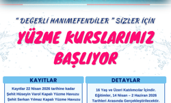 Onikişubat Belediyesi’nin kadınlara özel yüzme kursuna başvurular başladı