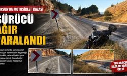 Kahramanmaraş’ta Uyarı Levhasına Çarpan Motosiklet Sürücüsü Ağır Yaralandı
