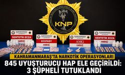 Kahramanmaraş’ta Narkotik Operasyonlarında 3 Şüpheli Tutuklandı
