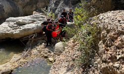 Kahramanmaraş’ta Şelale Kanyonu’na Düşen Vatandaş Kurtarıldı