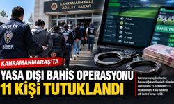 Kahramanmaraş’ta Yasa Dışı Bahis Operasyonu: 11 Kişi Tutuklandı