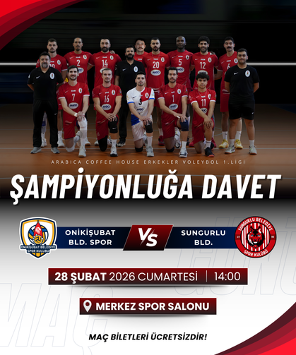 Onikişubat Belediyespor Şampiyonluk Maçına Çıkıyor!