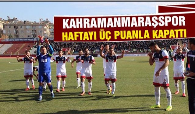 Kahramanmaraşspor evinde ağırladığı Konya Anadolu Selçukluspor'u mağlup etti