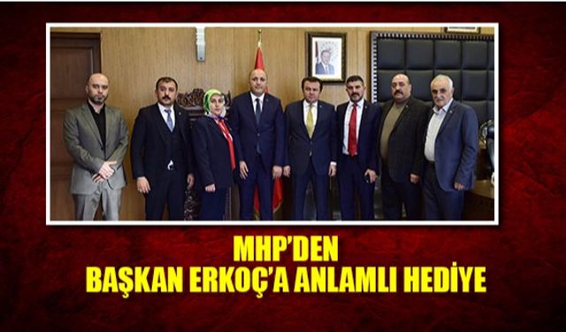 Mhp'den başkan Erkoç'a anlamlı ziyaret