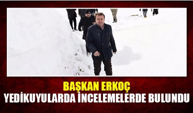 Başkan Erkoç Yedikuyularda incelemelerde bulundu