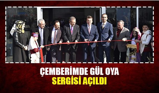 Çemberimde gül oya sergisi açıldı