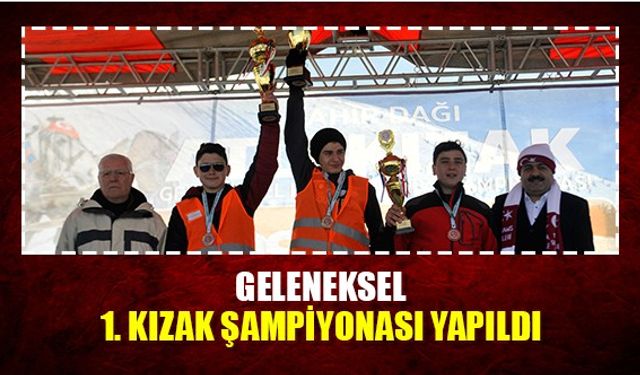 Geleneksel 1. kızak şampiyonası yapıldı