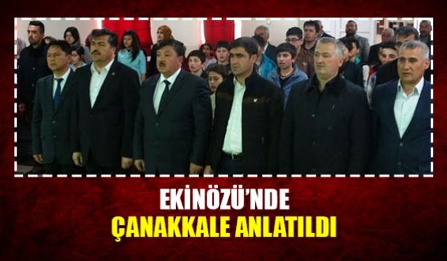 Ekinözün'nde Çanakkale anlatıldı