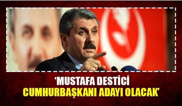 ‘Mustafa Destici Cumhurbaşkanı adayı olacak’