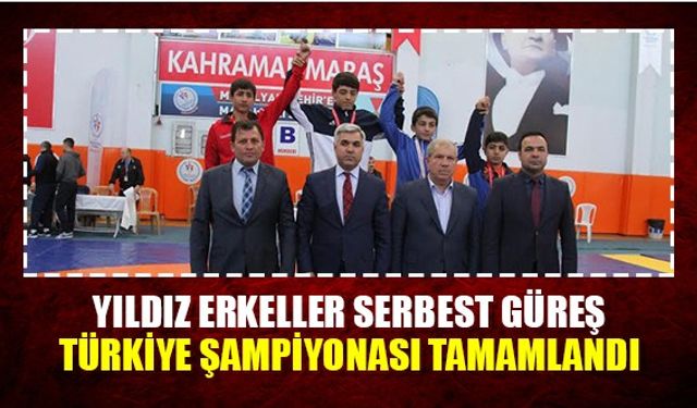 Yıldız erkekler serbest güreş Türkiye şampiyonası tamamlandı