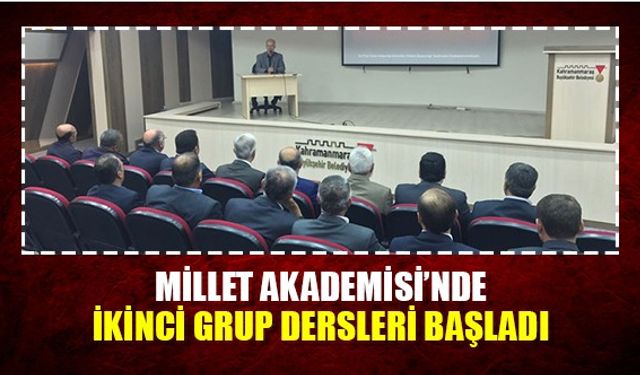 Millet akademisi'nde ikinci grup dersleri başladı