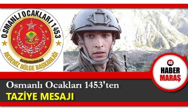 Osmanlı Ocakları 1453'ten taziye mesajı