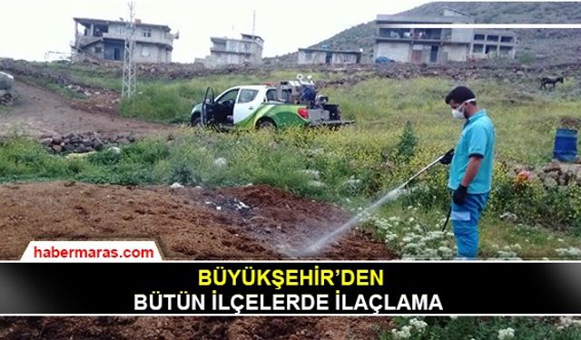 Büyükşehir'den bütün ilçelerde ilaçlama