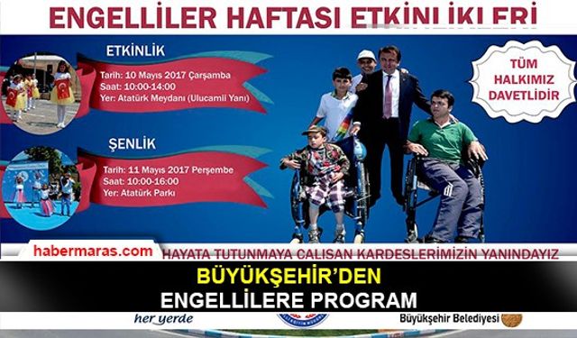 Büyükşehir'den engellilere program