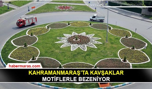 Kavşaklar motiflerle bezeniyor