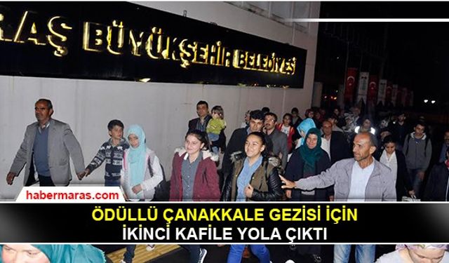 Ödüllü Çanakkale gezisi için ikinci kafile yola çıktı