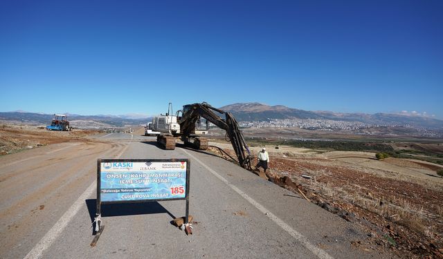 Kahramanmaraş'ta Önsen İçmesuyu Projesi Tamamlanıyor