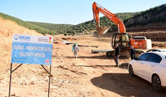 Pazarcık’ın İçmesuyu Sorununu Çözüme Kavuşturacak Proje Hızla Yükseliyor